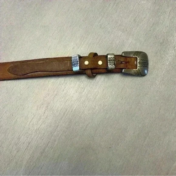 3D Western Leather Belt - Picture 6 of 7